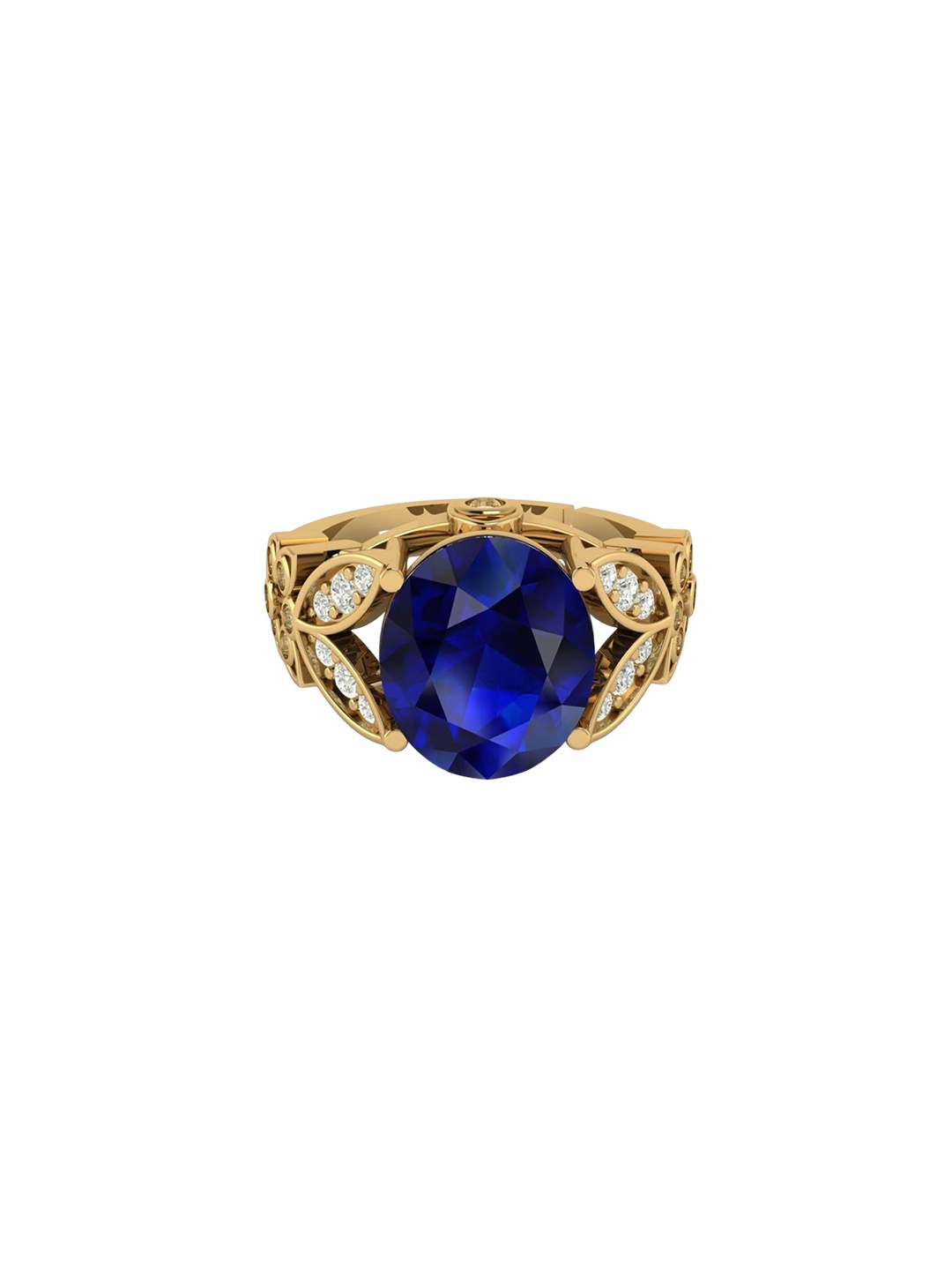 

LMDPRAJAPATIS Unisex Embellished Ring, Gold