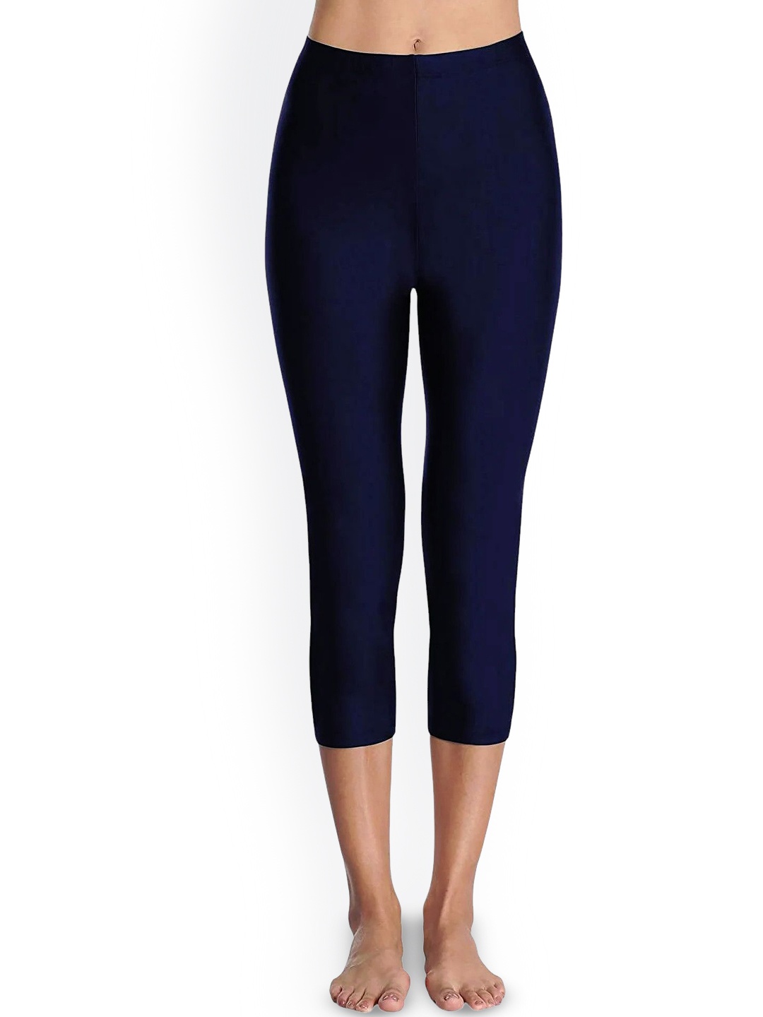 

Aqua Holic Women Mid Rise Capri Swim Bottom, Navy blue