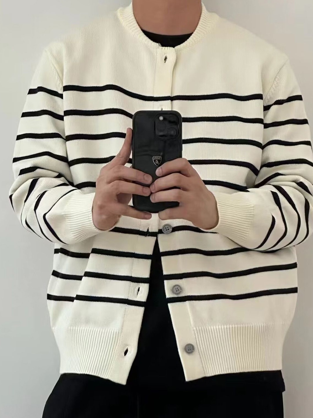 

StyleCast x Revolte Men Striped, Beige