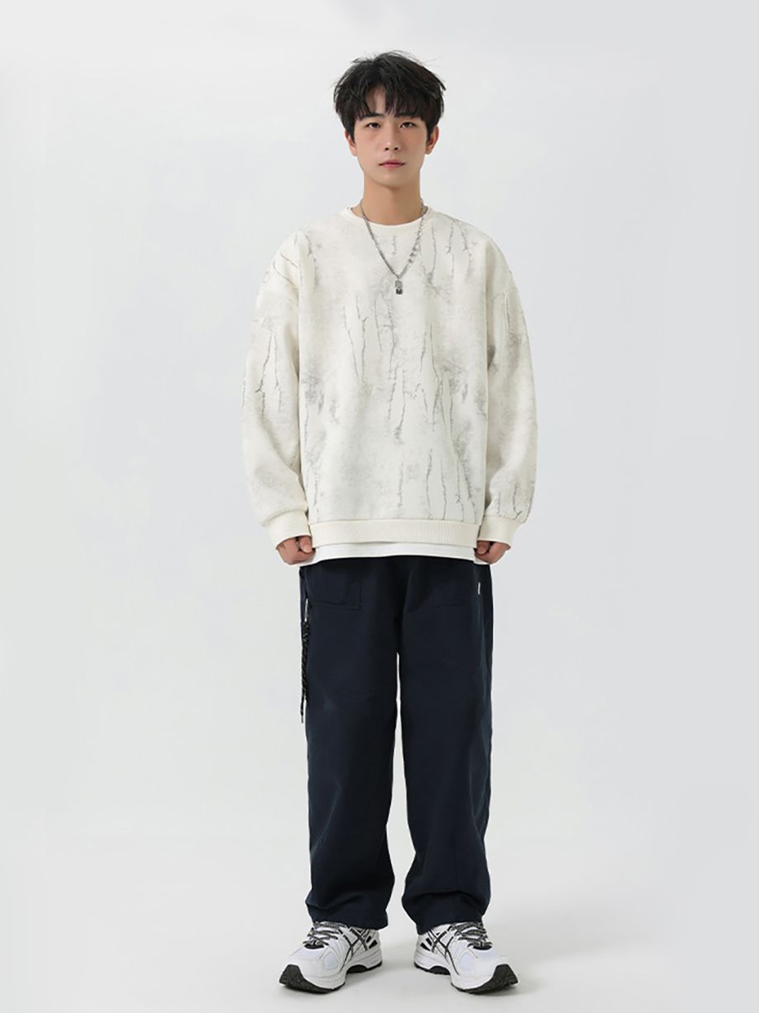 

StyleCast x Revolte Men Sweatshirt, Beige