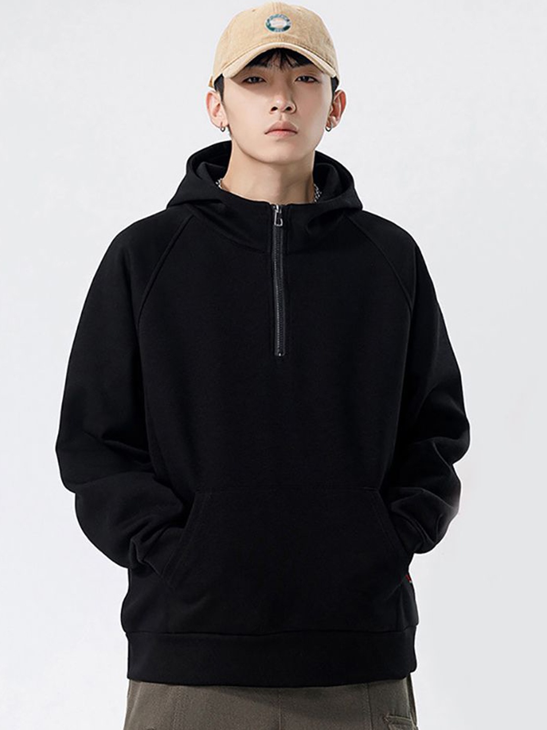 

StyleCast x Revolte Men Hooded Sweatshirt, Black