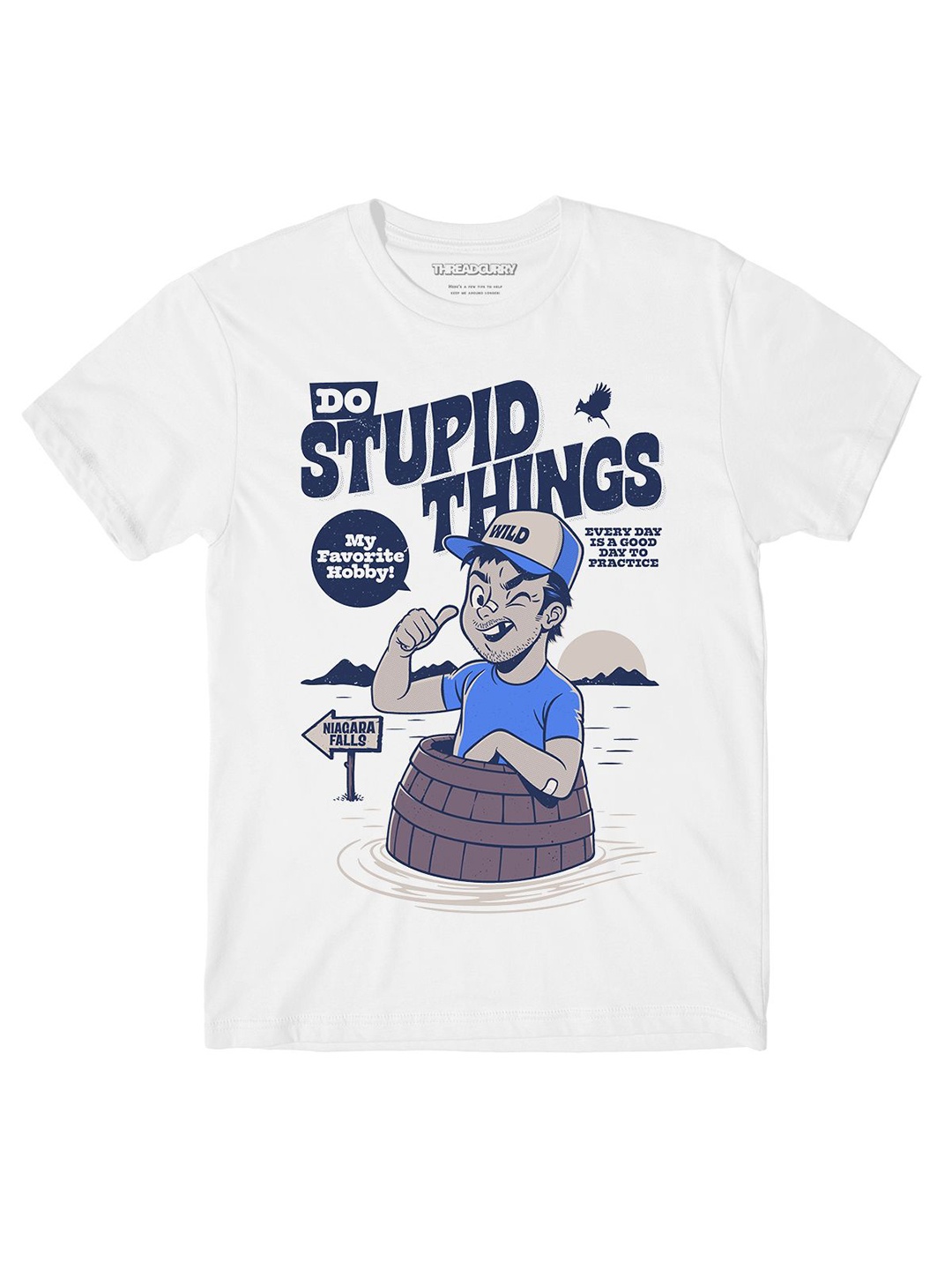 

THREADCURRY Boys Printed T-shirt, White