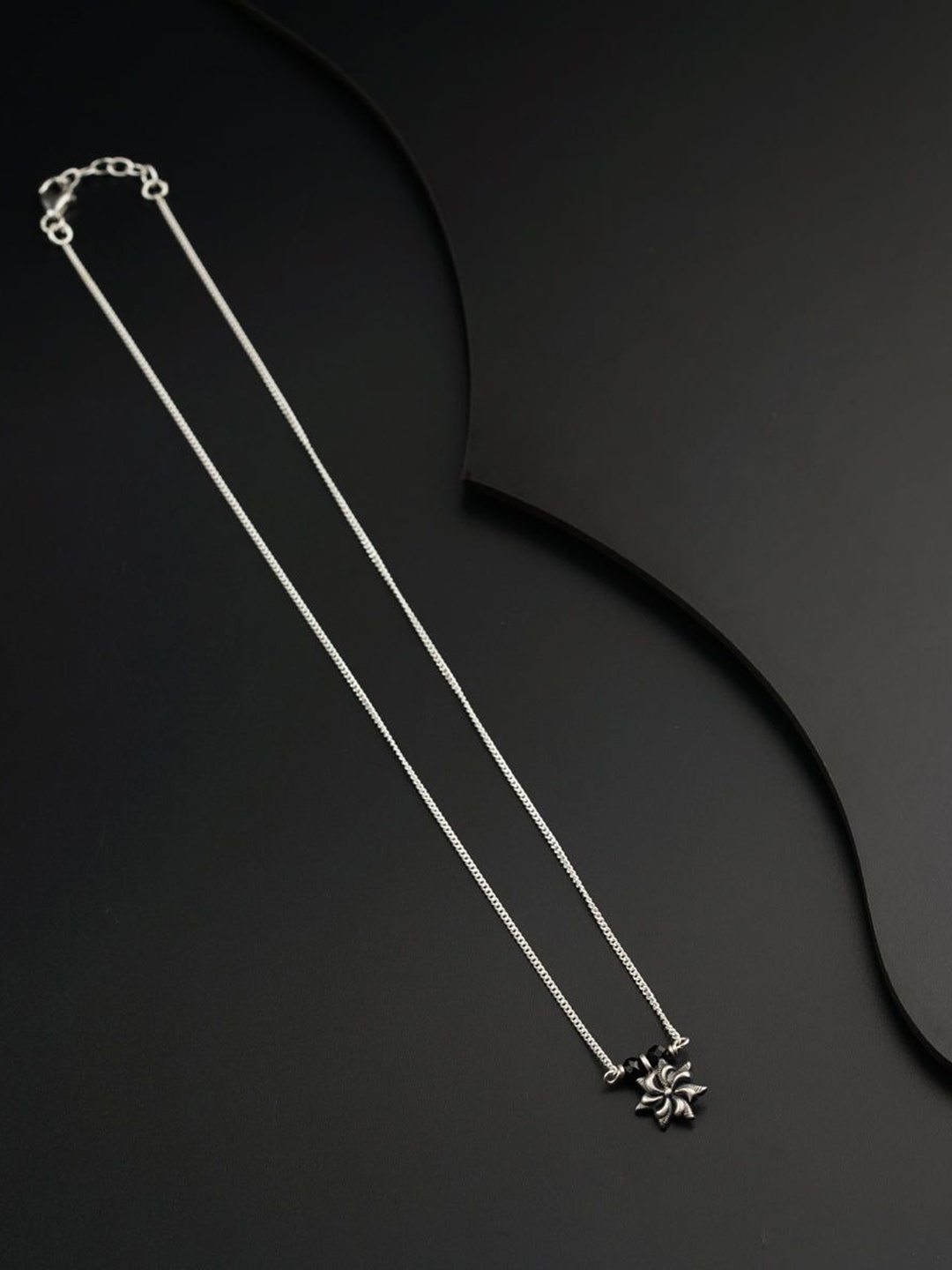 

House of Aadyaa Silver Artificial Beads Beaded Mangalsutra