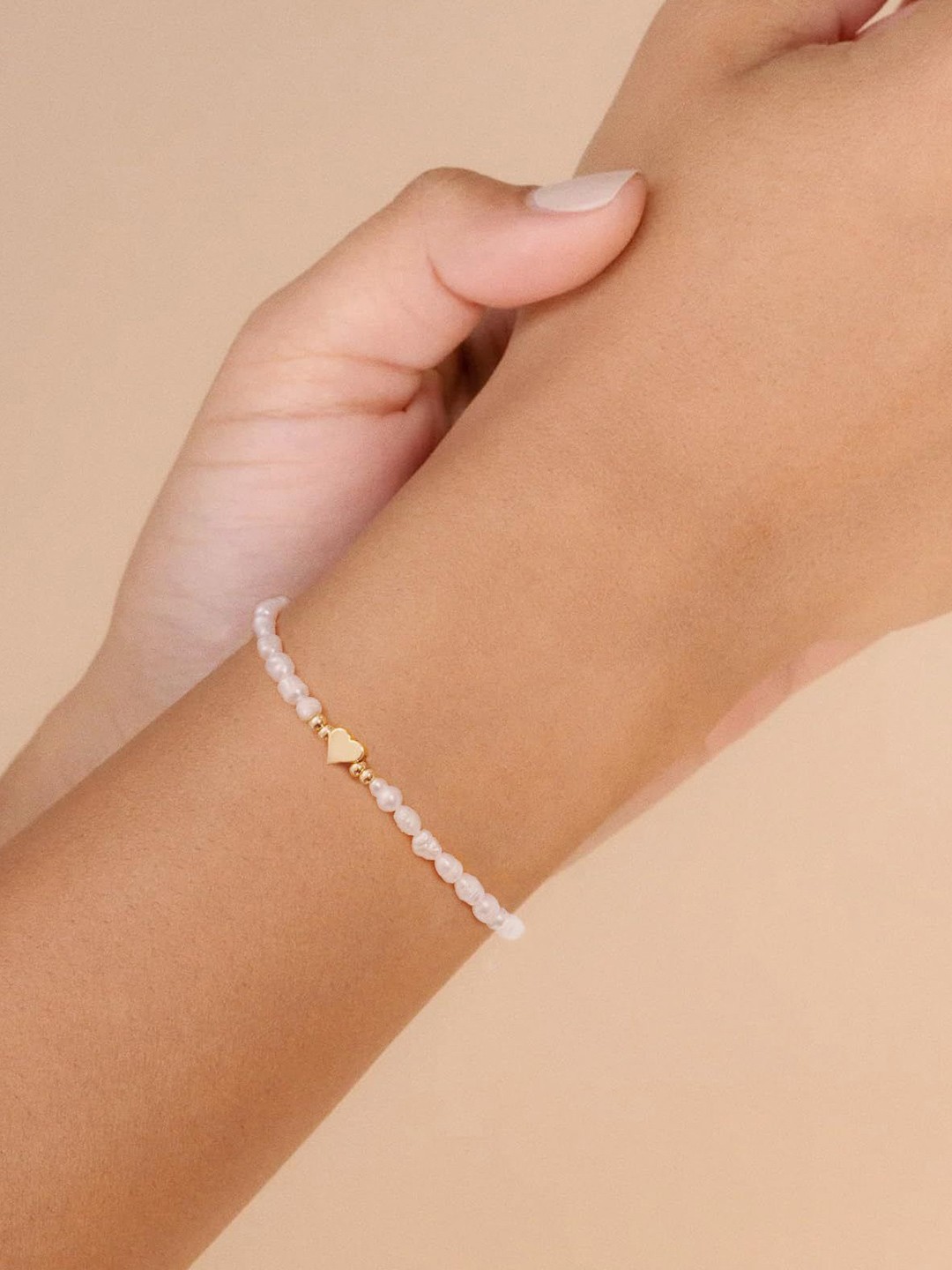 

StyleCast x Revolte Gold-Plated Beaded Stainless Steel Wraparound Bracelet