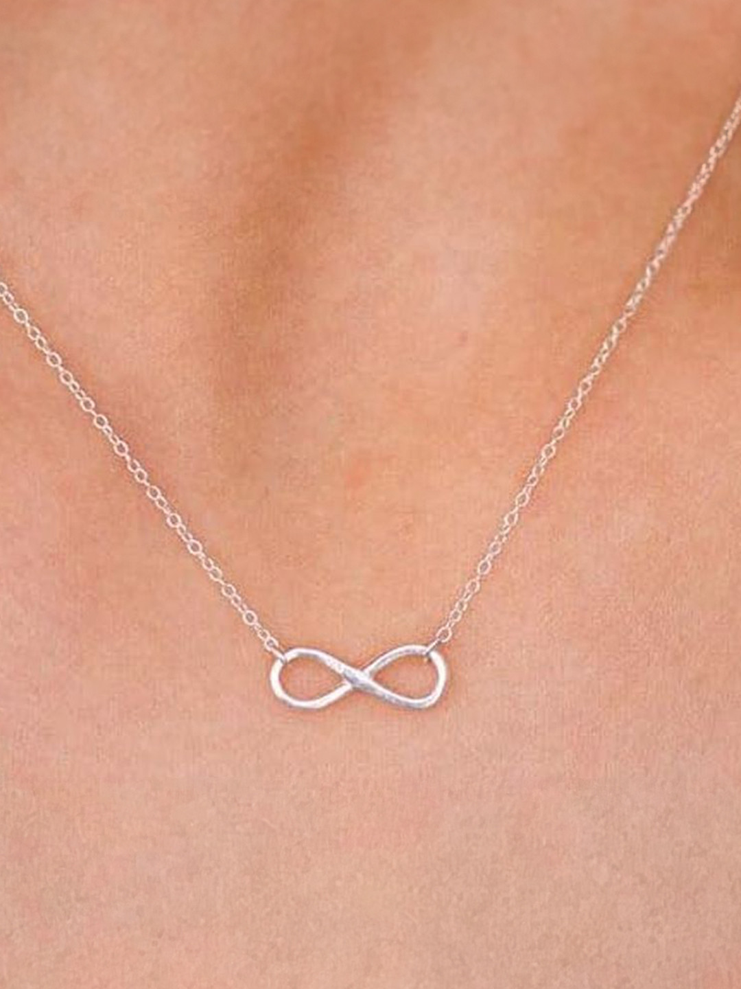 

StyleCast x Revolte Silver Toned Silver Plated Brass Infinity Chain