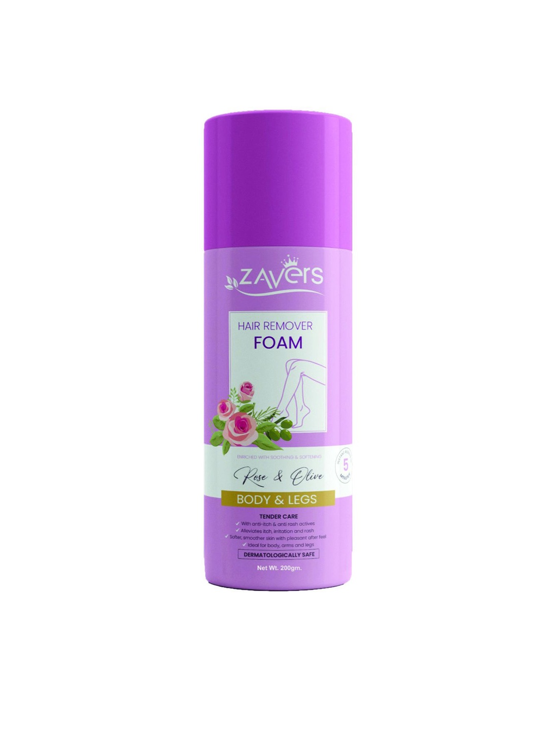 

Zavers Hair Remover Foam With Rose & Olive- 200 g, Pink