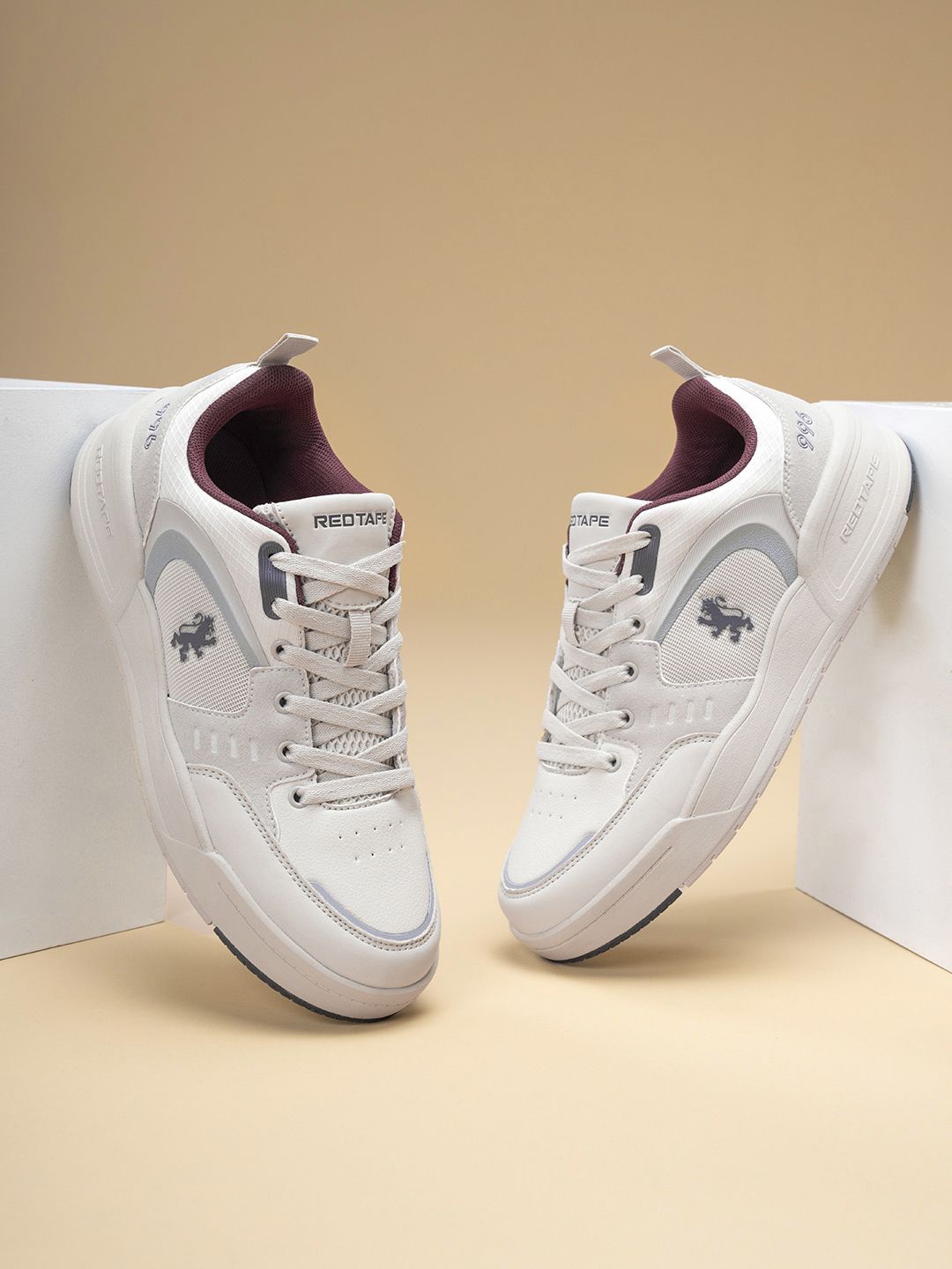 

Red Tape Men Lace - Ups Sneakers, Beige