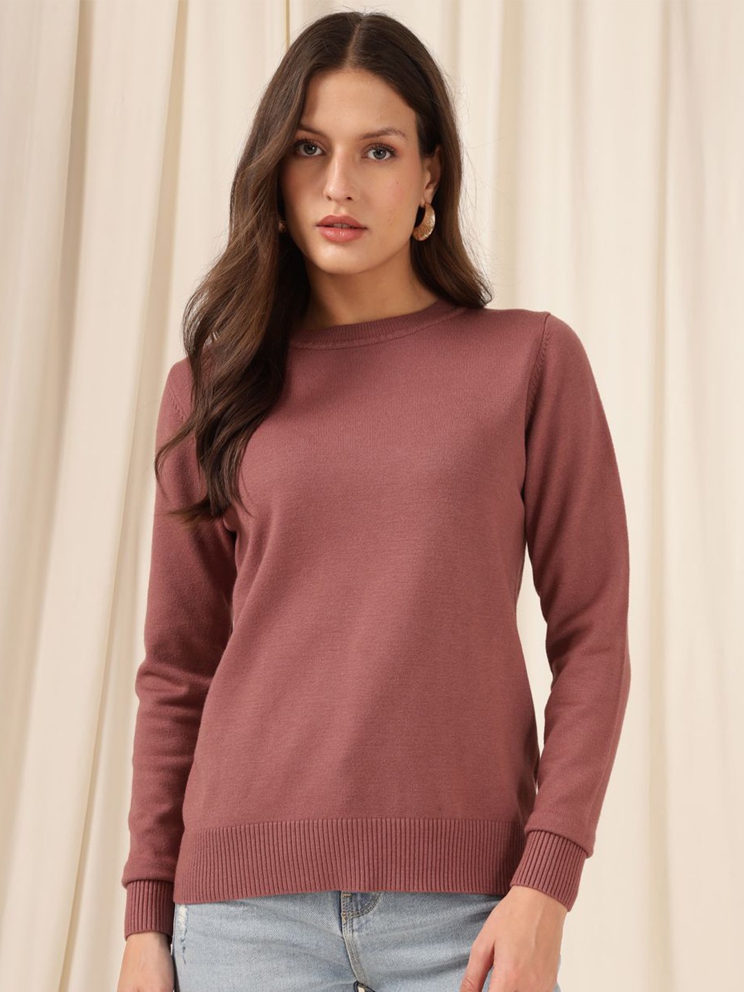 

Xpose Women Pullover Sweater, Copper