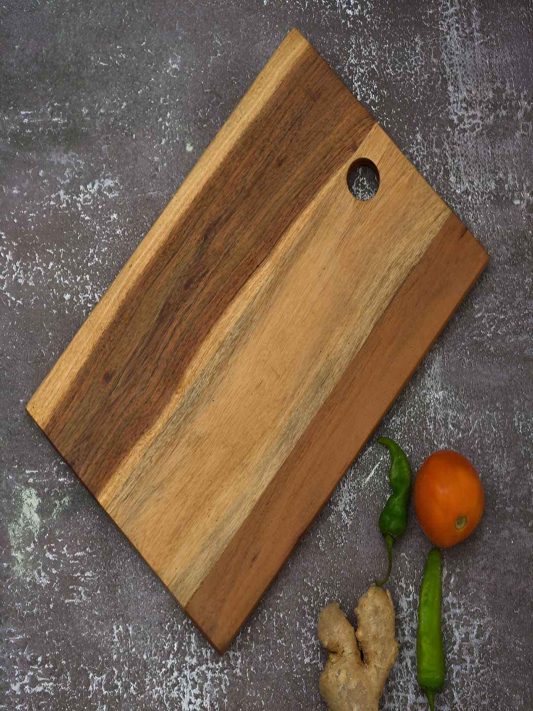 

oggn Brown Square Shaped Wood Chopping Board