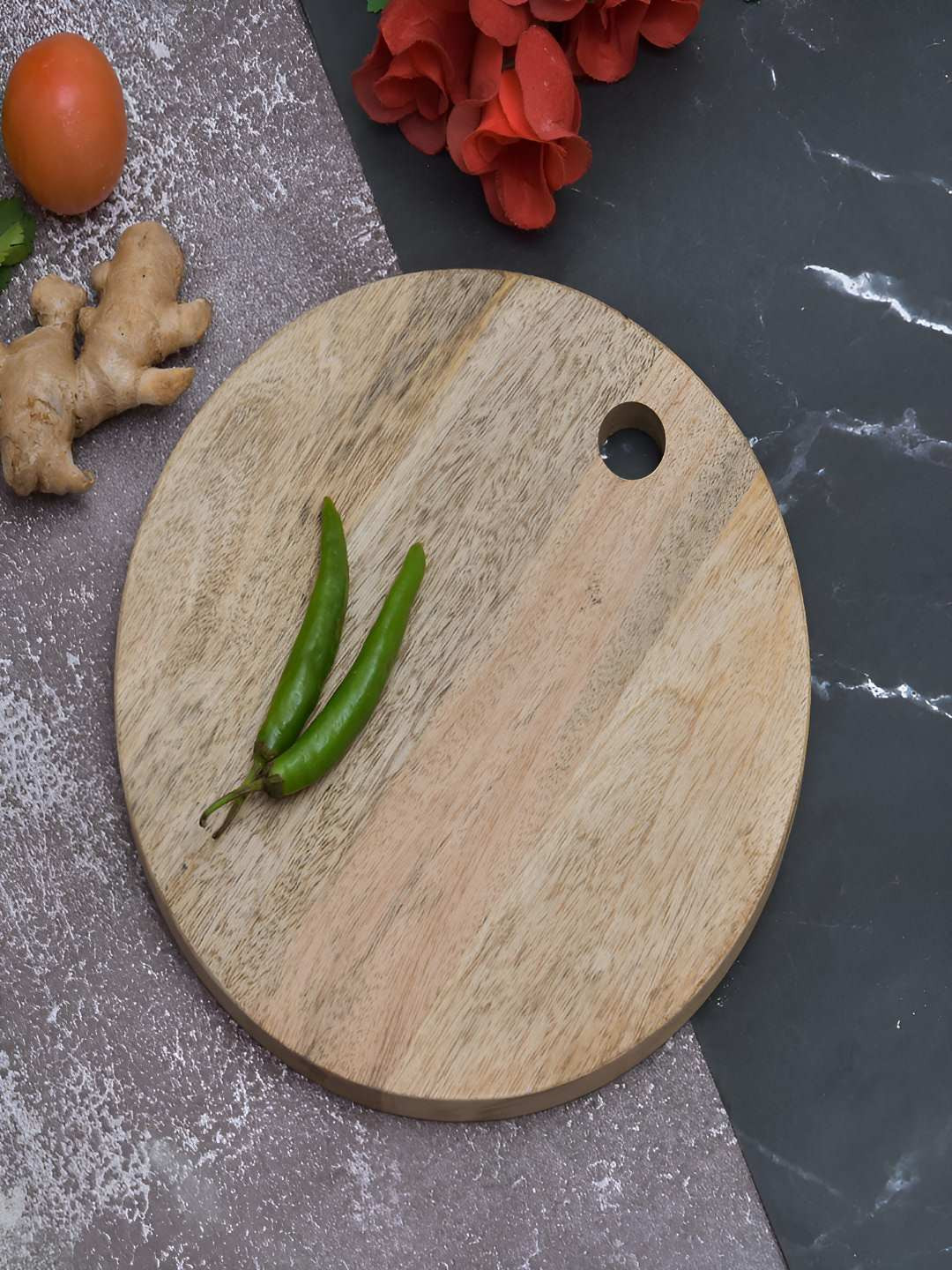 

oggn Brown Wood Chopping Board