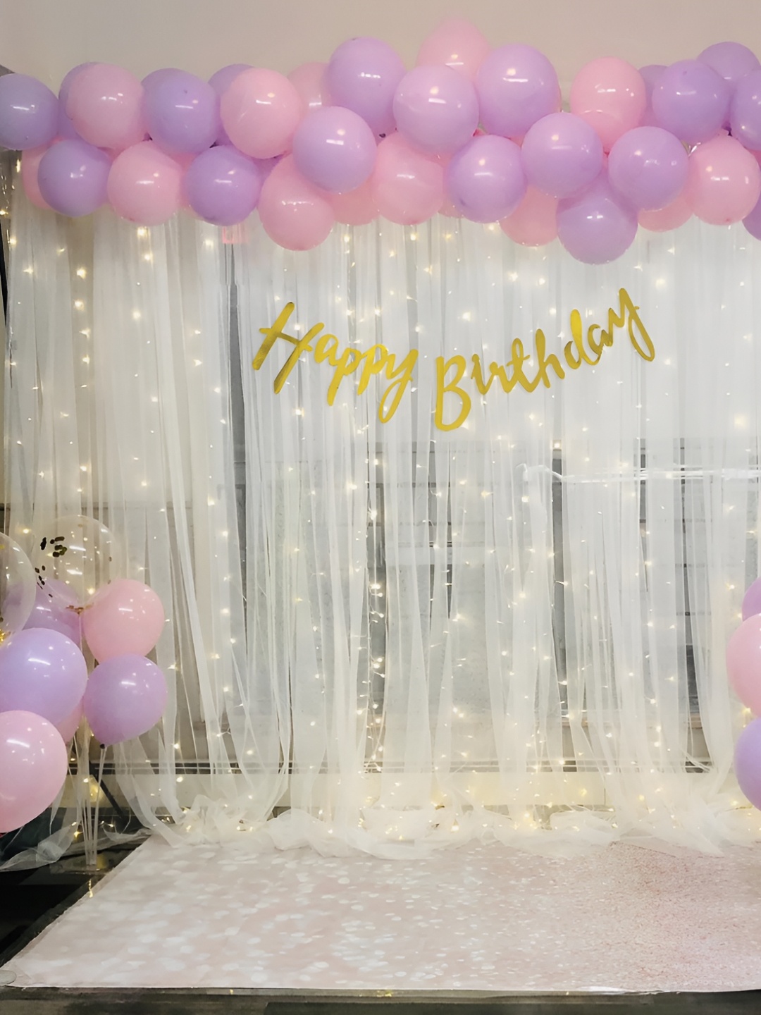 

Special You Purple and White 58 Pcs Purple Theme Birthday Decoration Kit