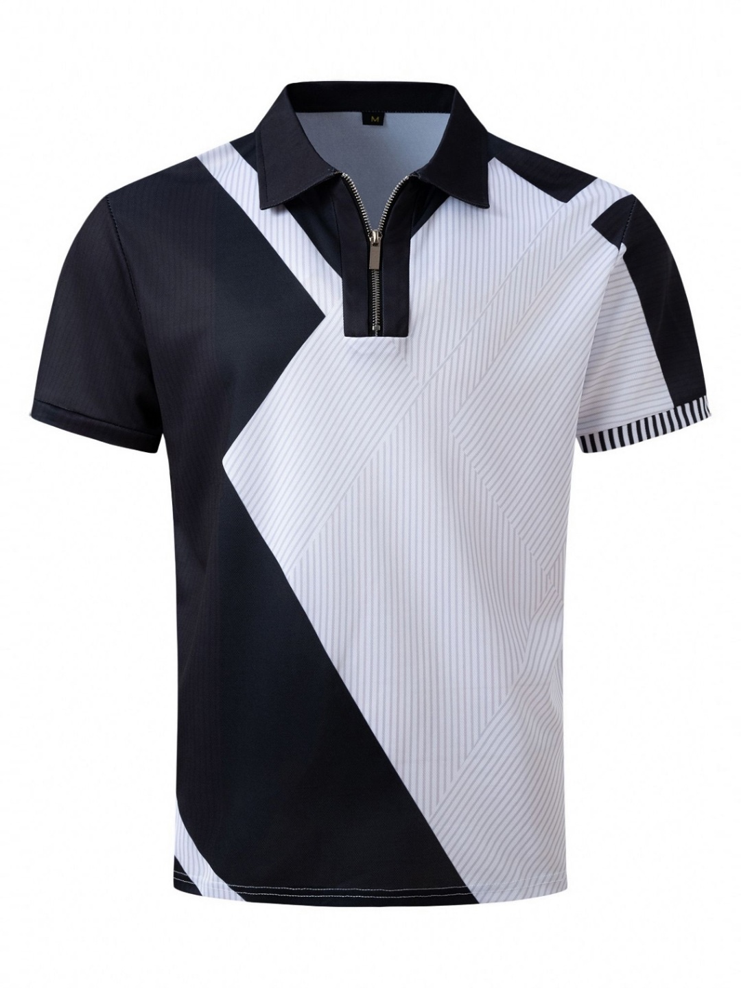

StyleCast x Revolte Men Colourblocked Polo Collar T-shirt, White
