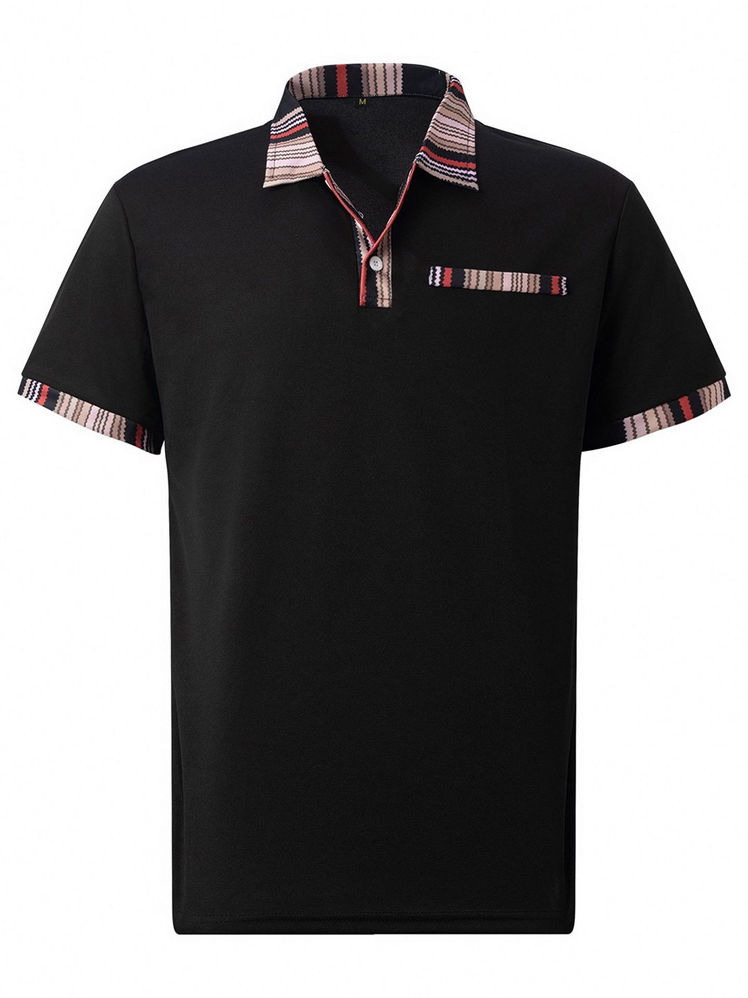 

StyleCast x Revolte Men Solid Polo Collar T-shirt, Black