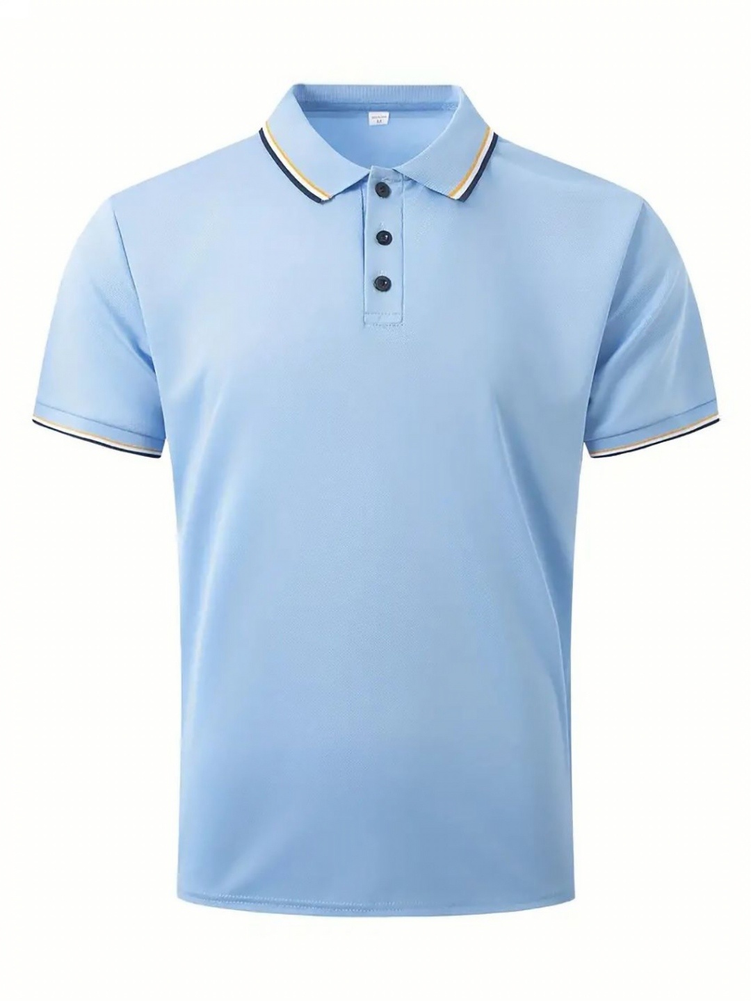 

StyleCast x Revolte Men Solid Polo Collar T-shirt, Turquoise blue