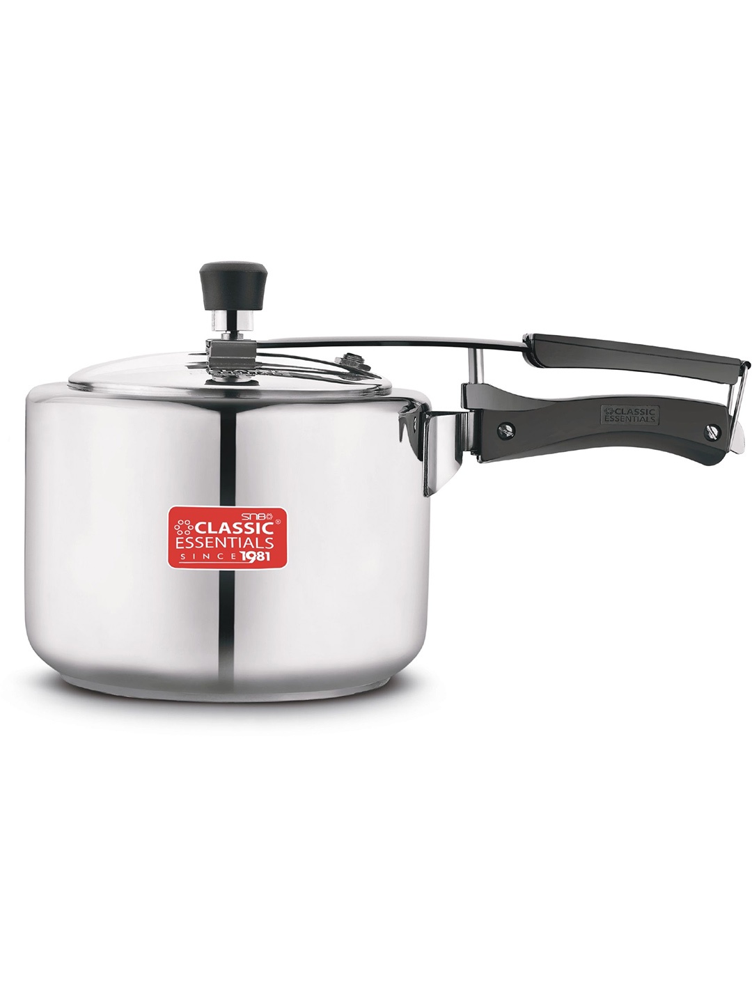 

Classic Essentials Prochef Stainless Steel Inner Lid Induction Bottom Pressure Cooker 2 L, Silver