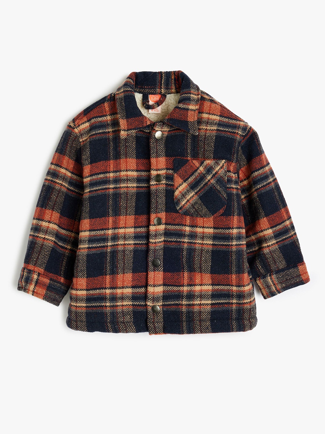 

Koton Boys Spread Collar Tartan Checked Casual Shirt, Navy blue