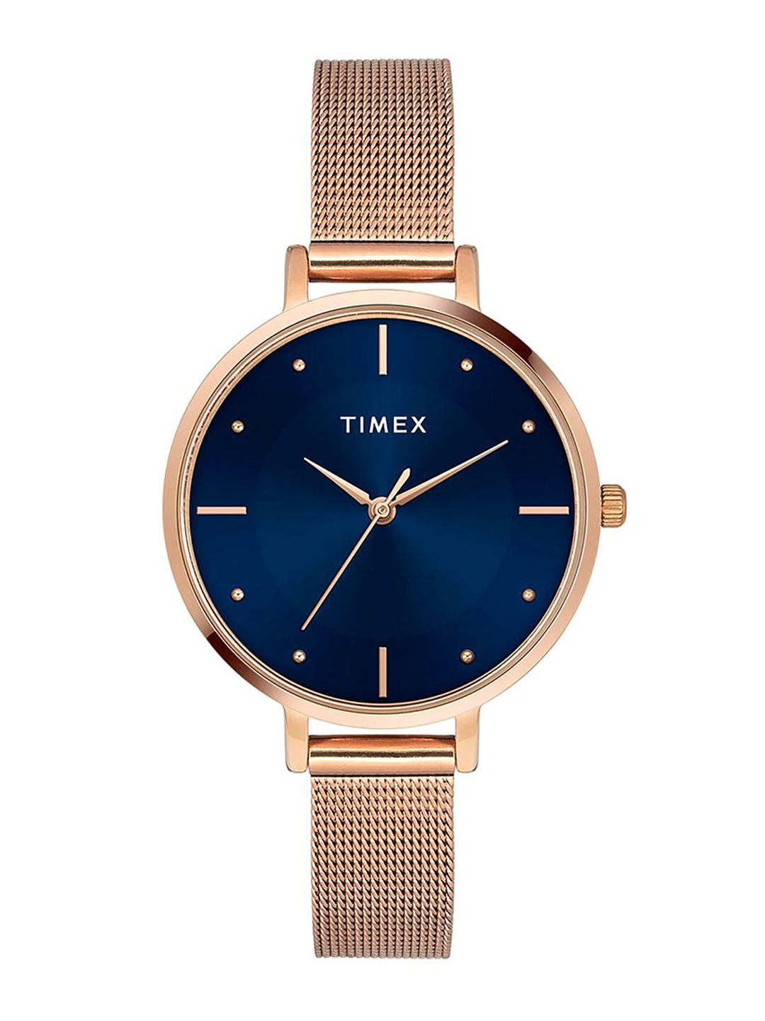 

Timex Women Stainless Steel Bracelet Style Straps Analogue Watch TWEL155SMU09, Blue