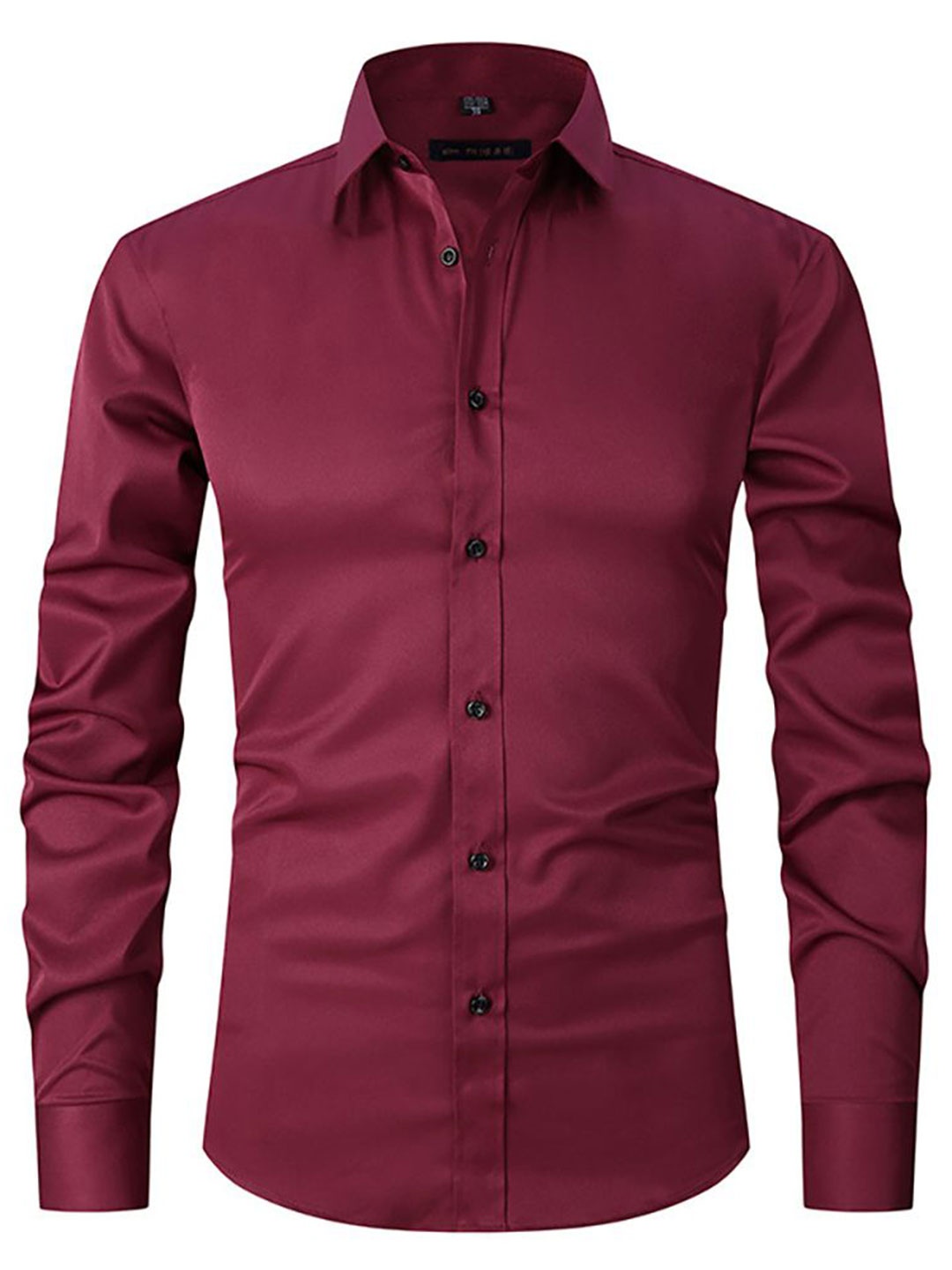 

StyleCast x Revolte Men Spread Collar Solid Casual Shirt, Mauve