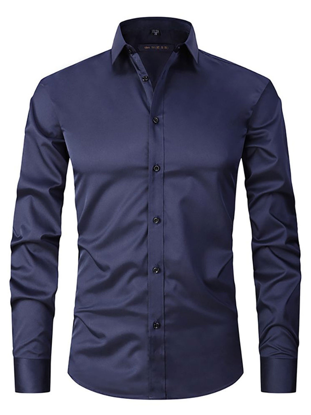 

StyleCast x Revolte Men Opaque Casual Shirt, Navy blue