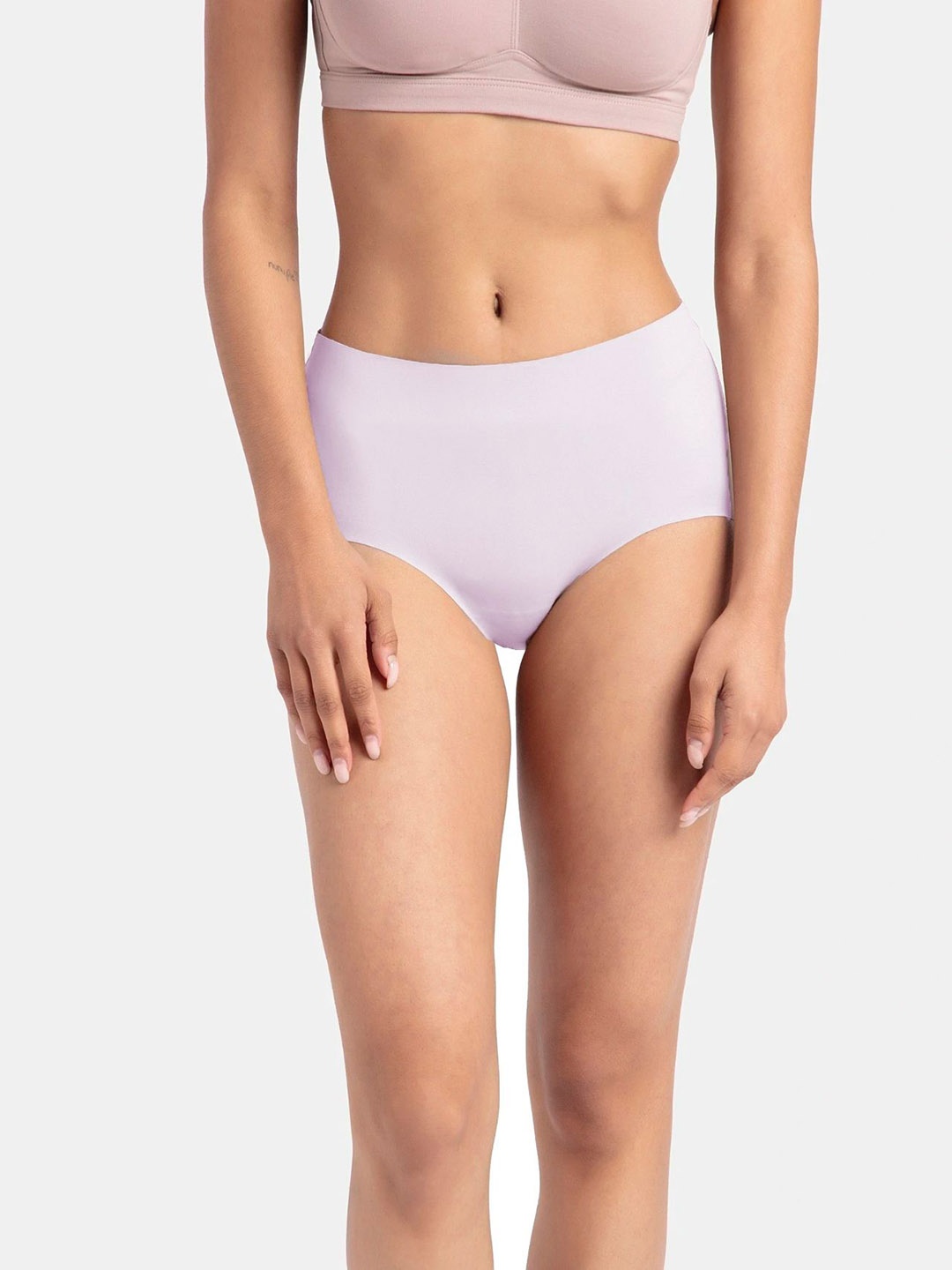 

Jockey High Coverage Soft Touch Microfiber Elastane Full Brief with No Visible Pantyline - 1827, Purple