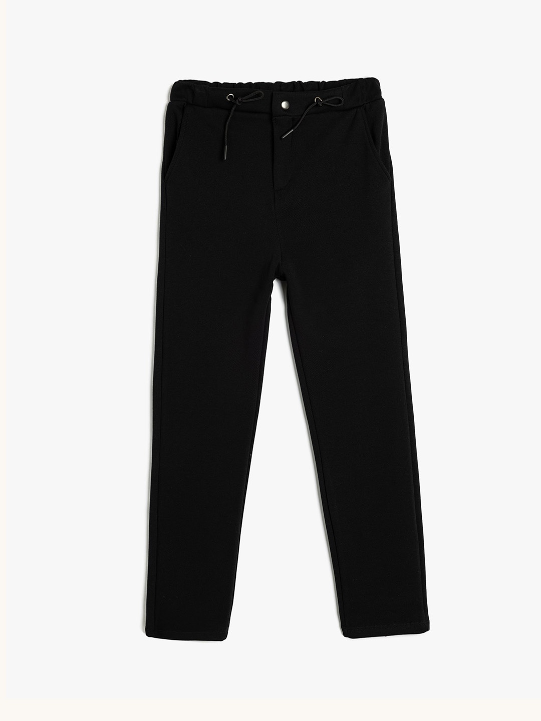 

Koton Boys Mid-Rise Regular Fit Trousers, Black