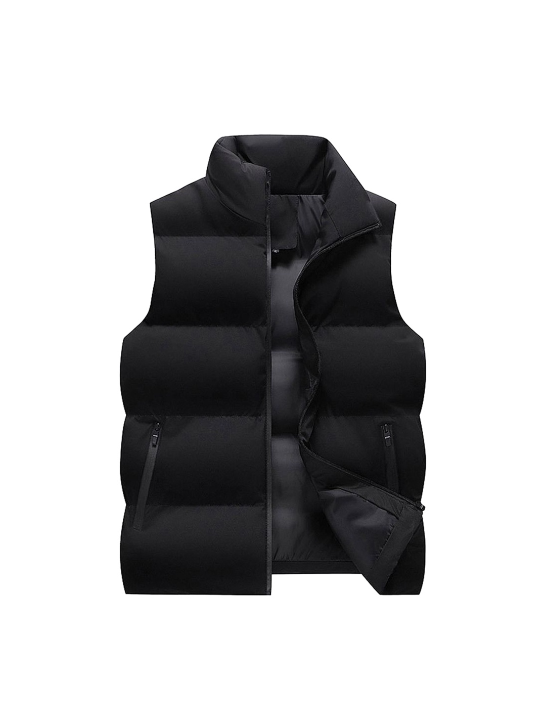 

StyleCast x Revolte Stand Collar Padded Casual Jacket, Black