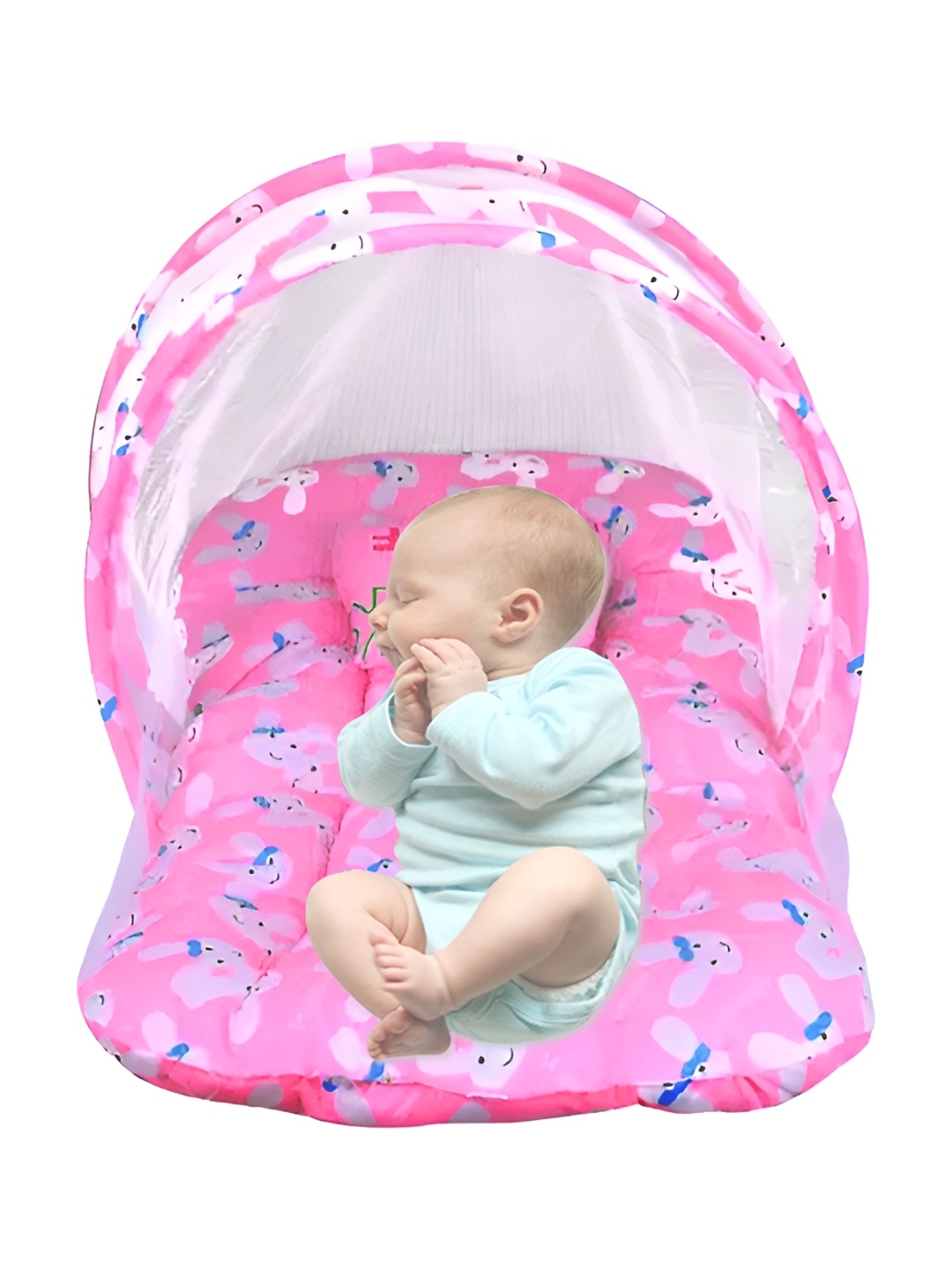 

DALUCI Kids Pink Bedding With Mosquito Net