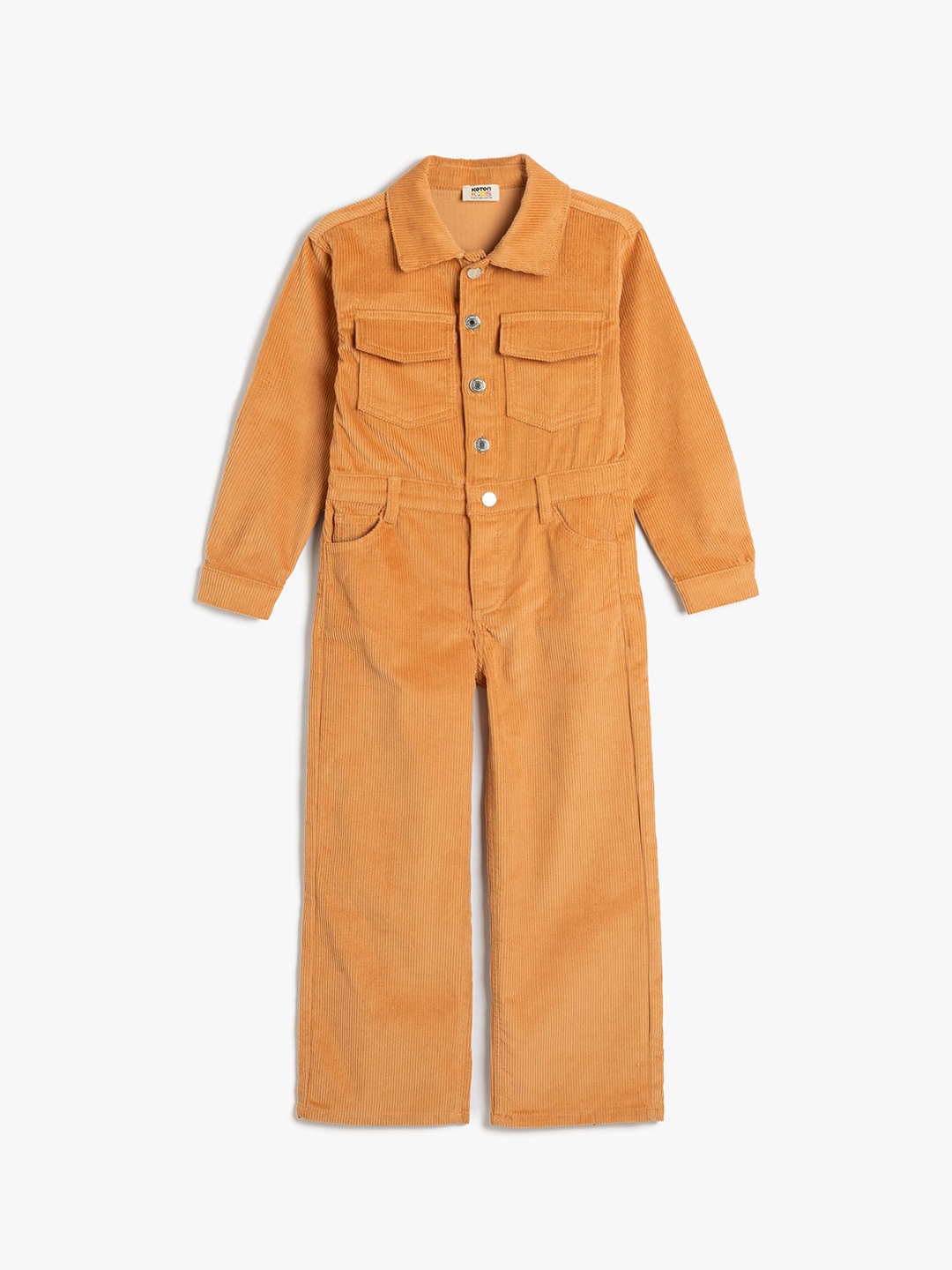 

Koton Girls Basic Jumpsuit, Brown