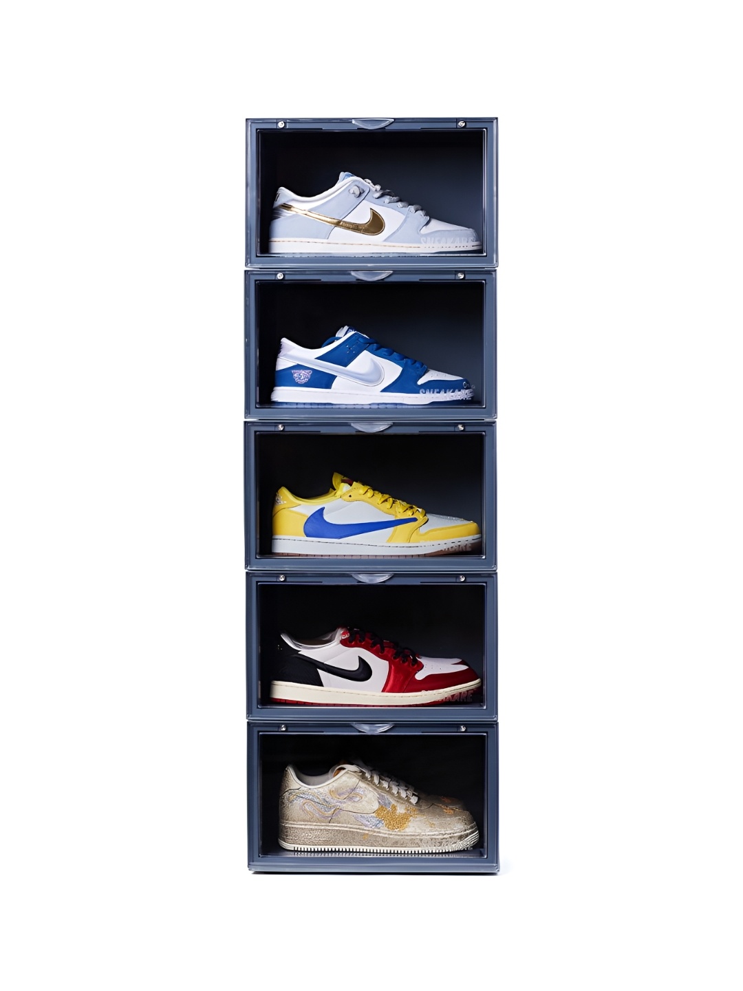 

SNEAKARE Grey Set of 5 Super Strong Shoes Organiser Organisers