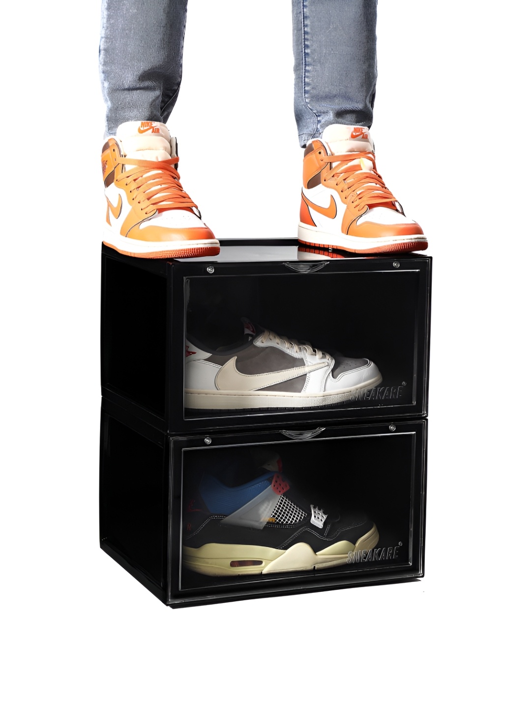 

SNEAKARE Black 2 Pieces Super Strong Shoes Organisers