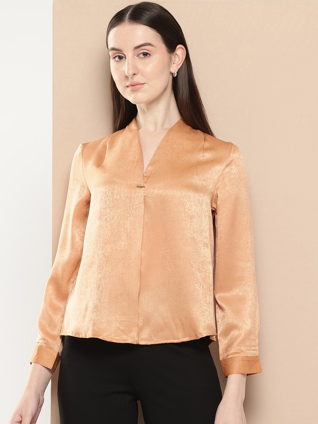 

her by invictus Shirt Style Top, Gold