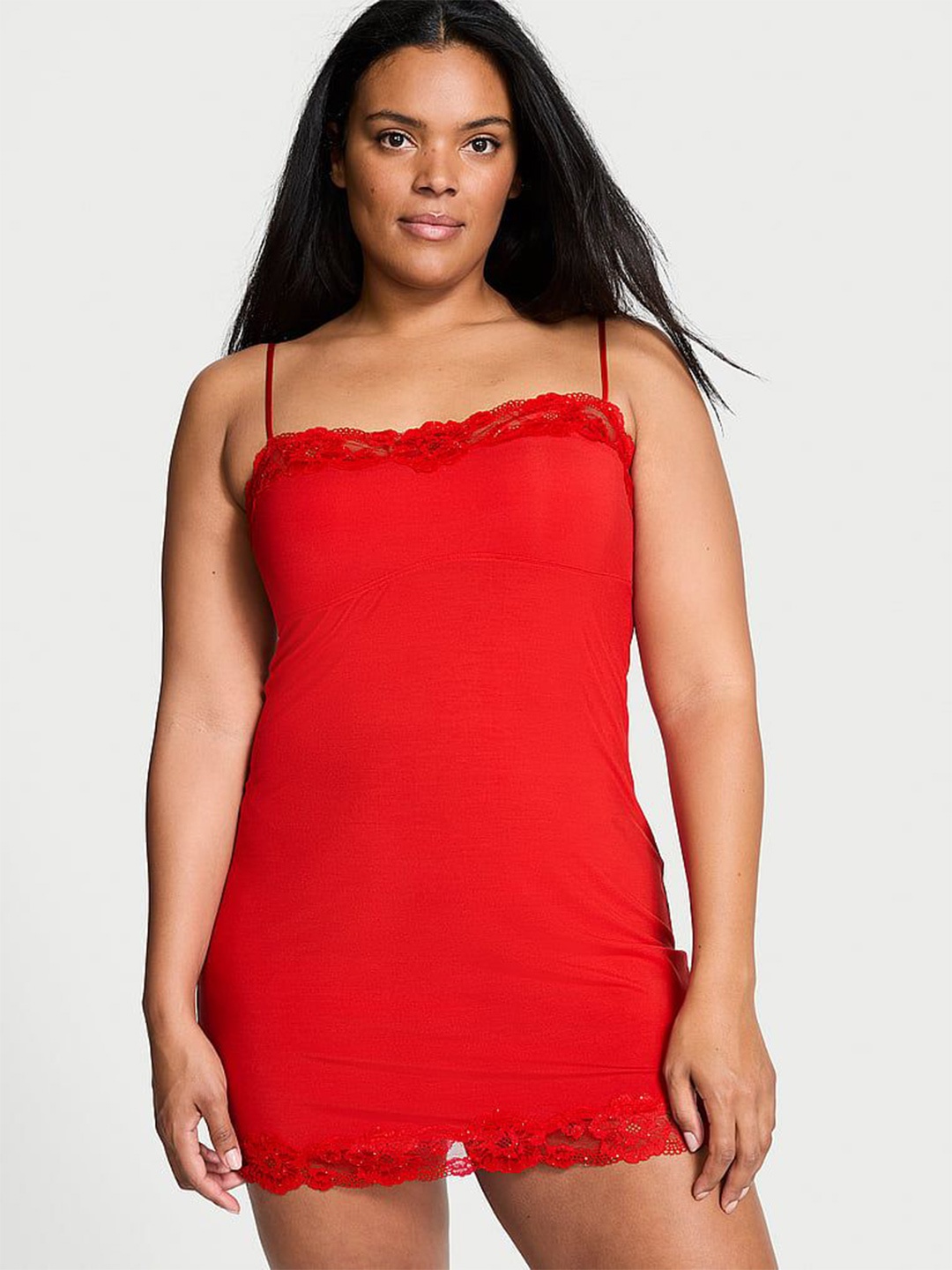 

Victoria's Secret Women Shoulder Straps Nightdress, Red