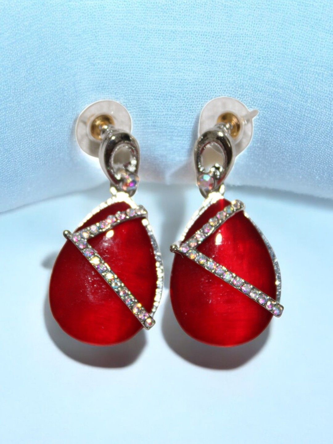 

Jolly Faces Stone Studded Contemporary Drop Earrings, Gold