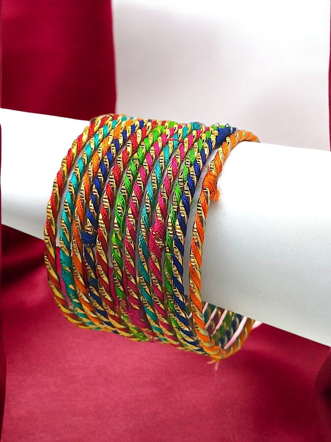 

FEMMIBELLA Set Of 12 Gold Plated Bangles