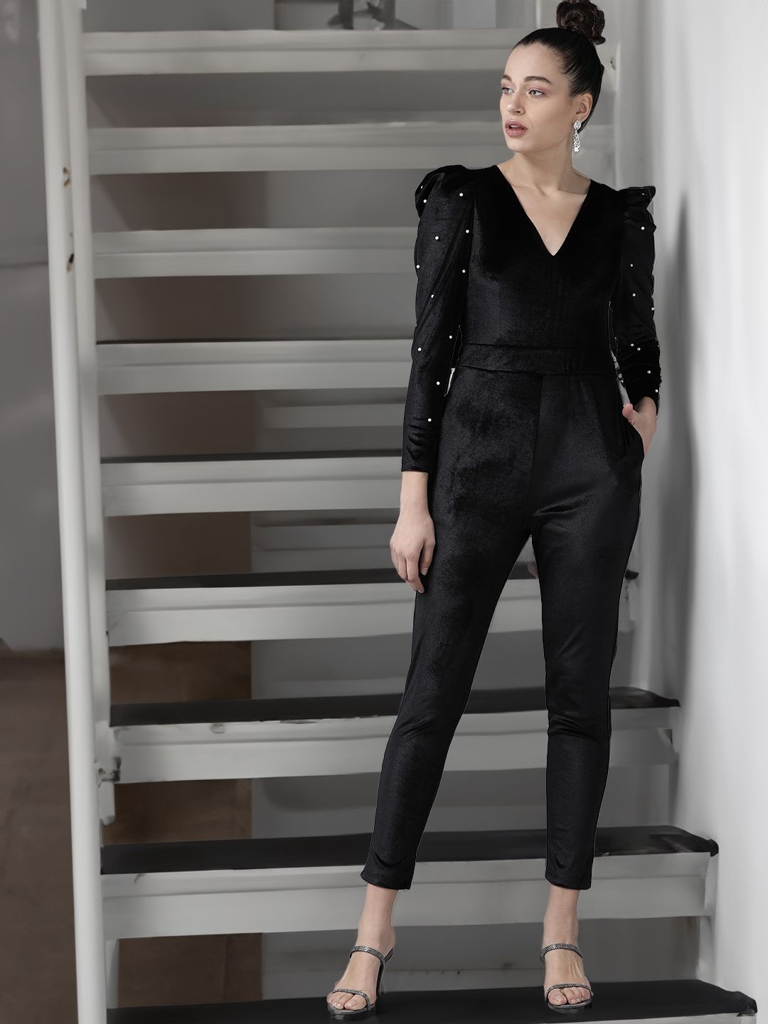 

STYLECAST X KASSUALLY Women Basic Jumpsuit, Black