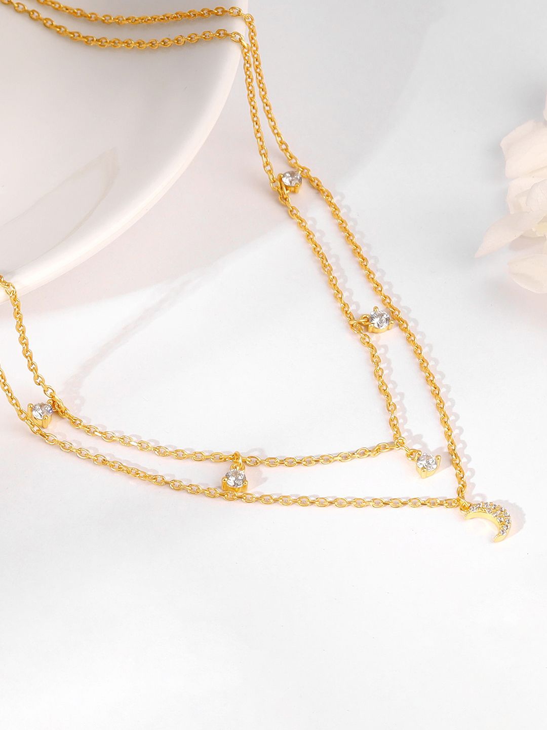 

GIVA 925 Sterling Silver Gold-Plated Contemporary Pendants with Chains