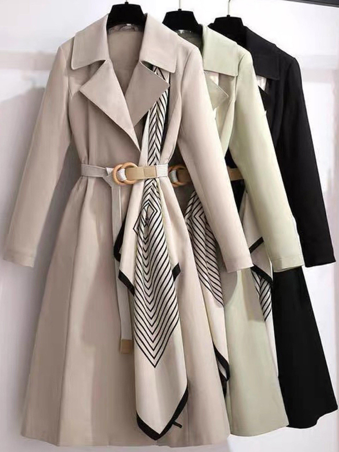 

Alamode By Akanksha Women Beige Dibella Luxury Trenchcoats