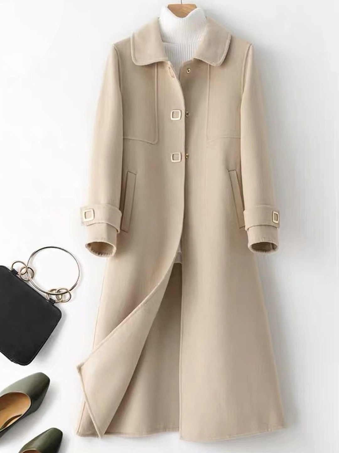 

Alamode By Akanksha Women Beige Tuscany Formal Coats
