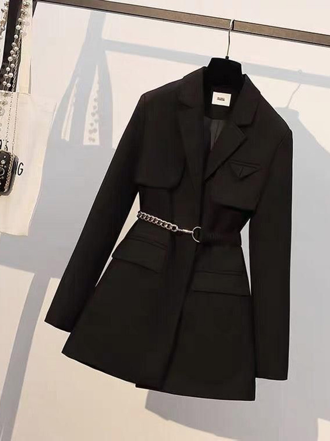 

Alamode By Akanksha Women Black Lelia Trench Coats