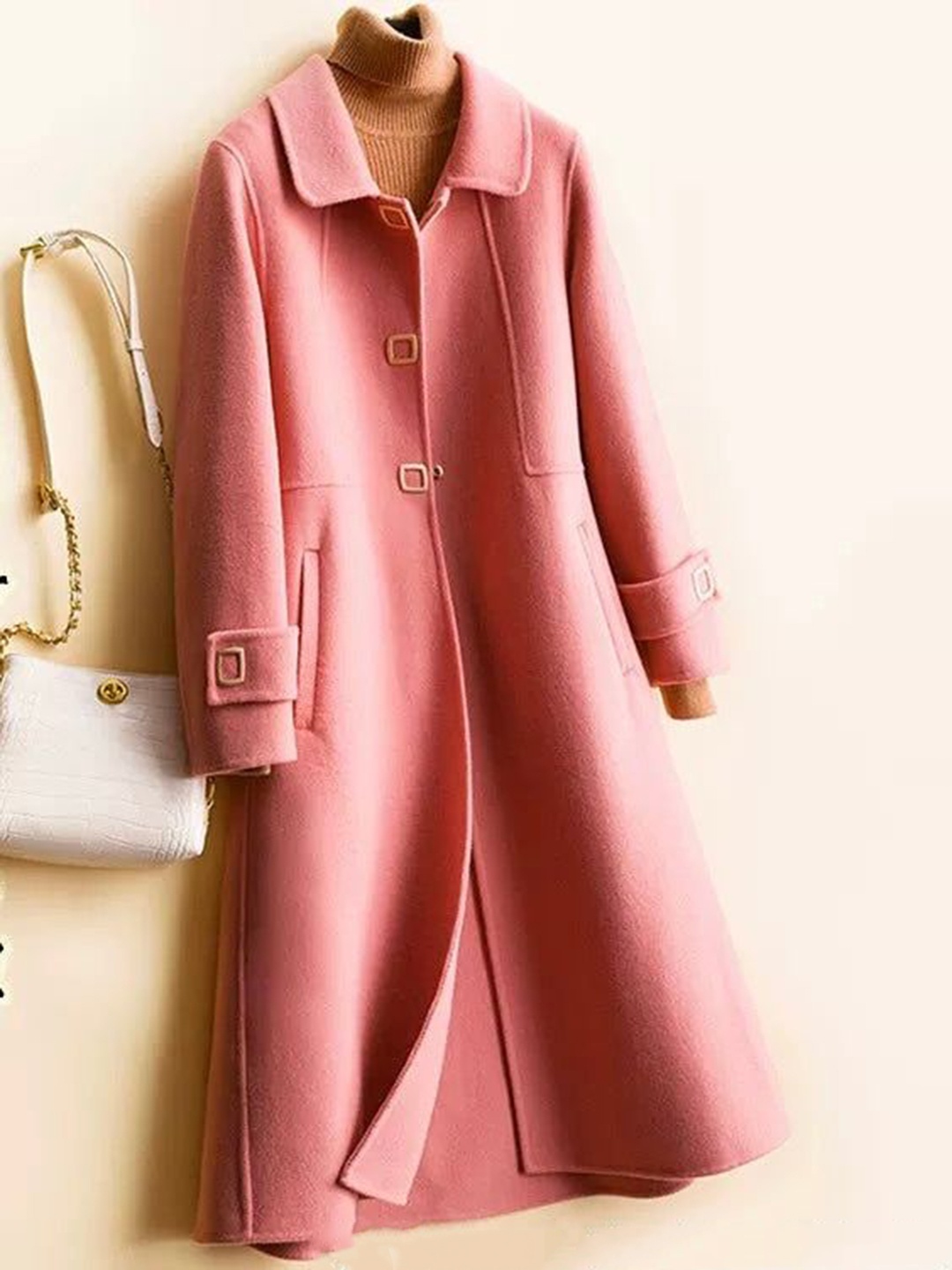 

Alamode By Akanksha Women Peach Tuscany Formal Coats