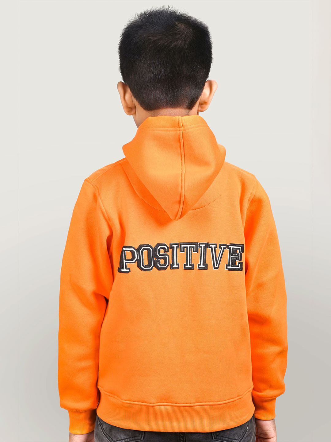 

YOUMAA Boys Printed Hooded Sweatshirt, Orange