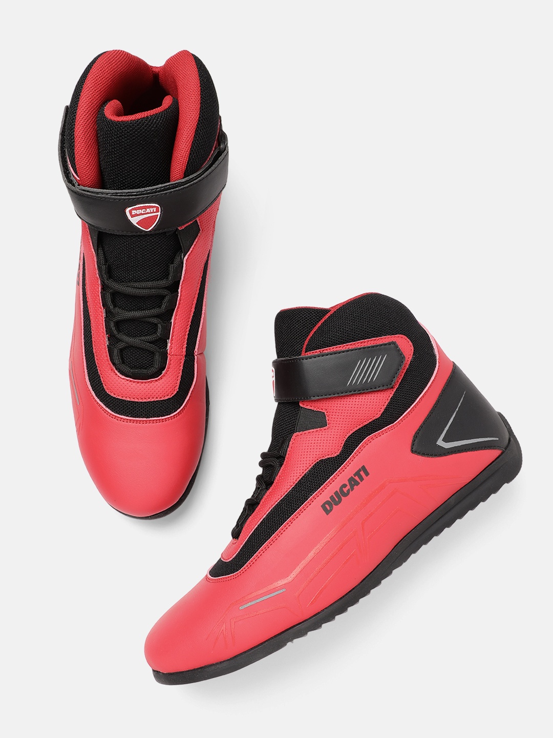 

Ducati Men Mid-top Everyday Sneakers, Red