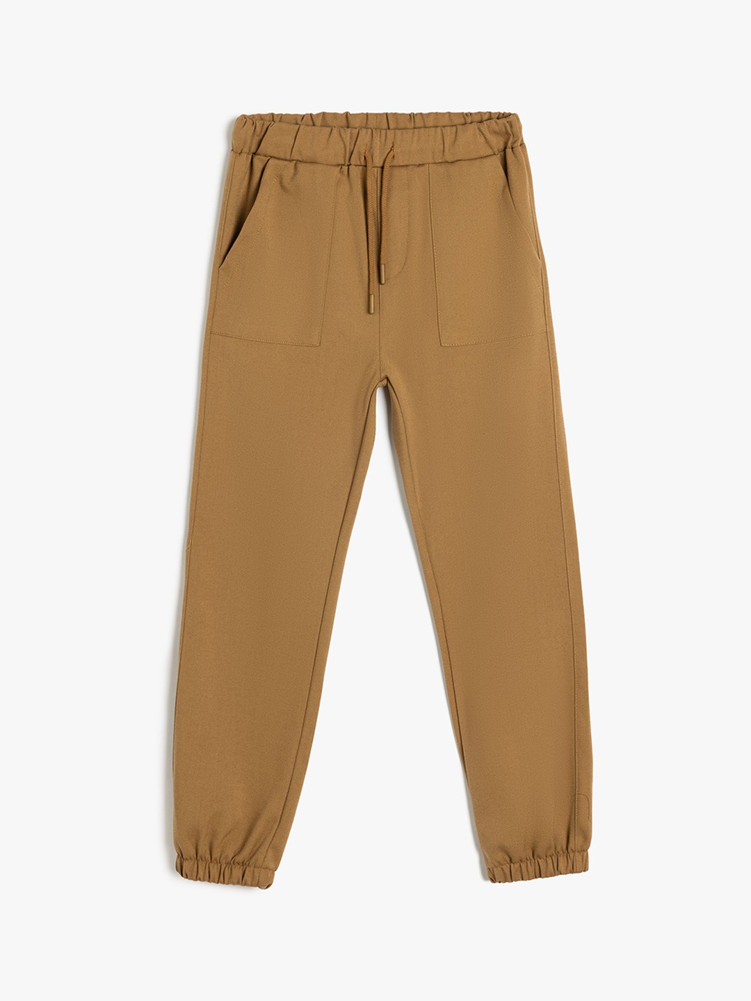 

Koton Boys High-Rise Joggers Trousers, Camel brown