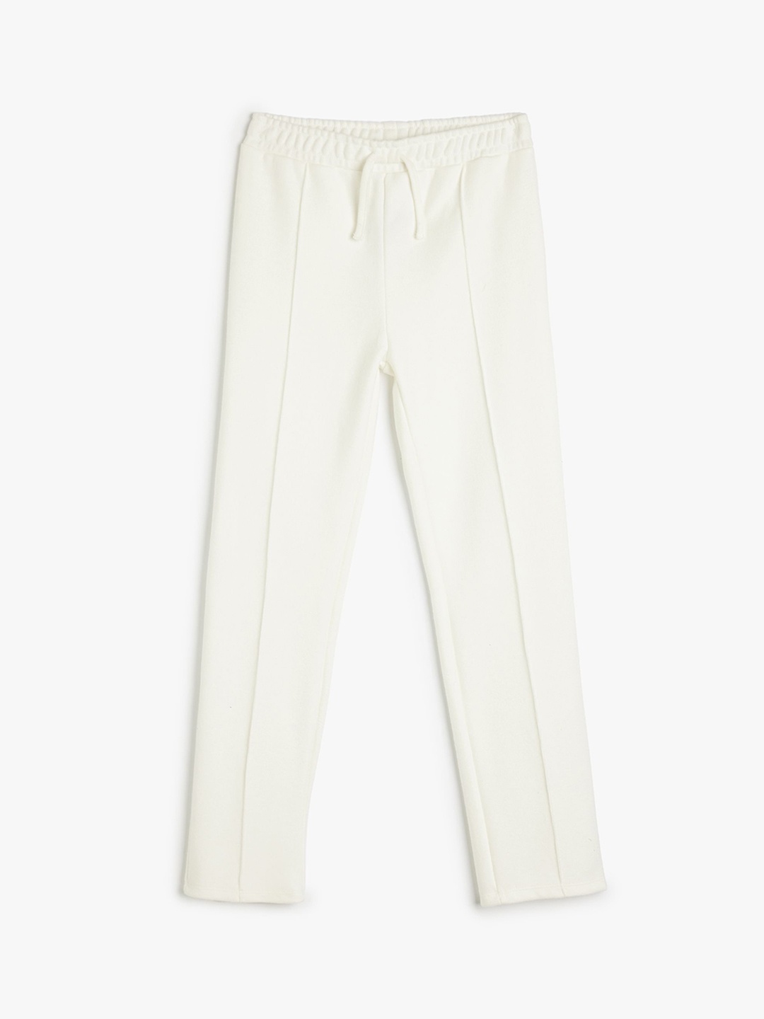 

Koton Girls Regular Fit High-Rise Trousers, Beige