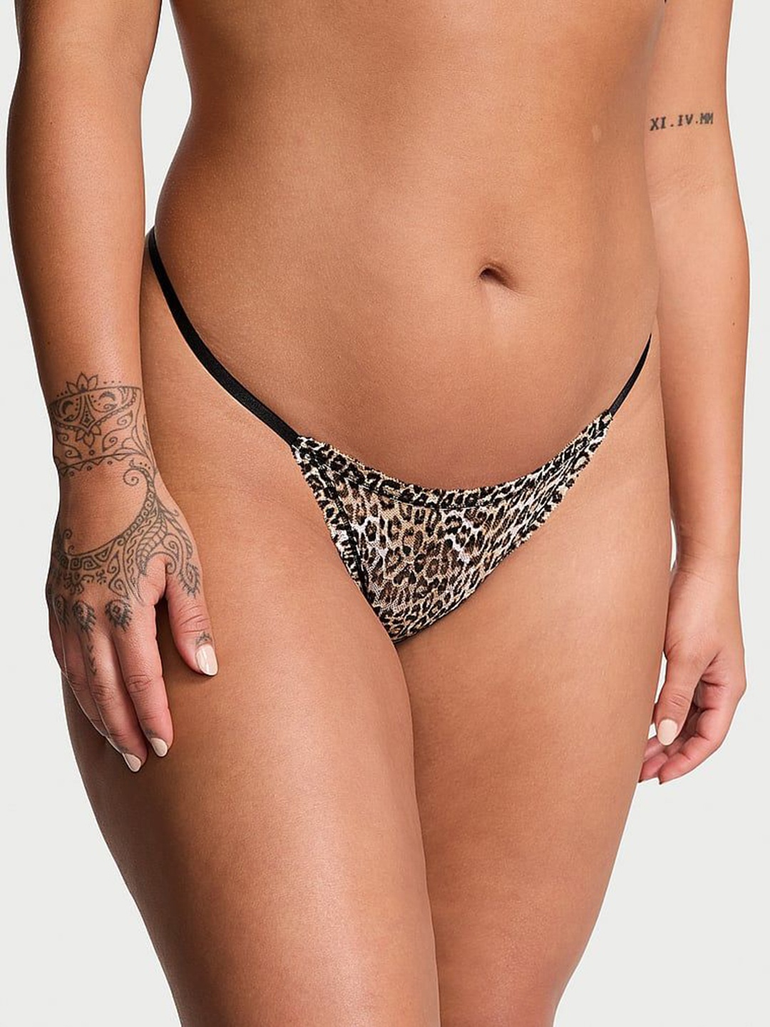 

Victoria's Secret Women Lace String Thong Brief, Brown