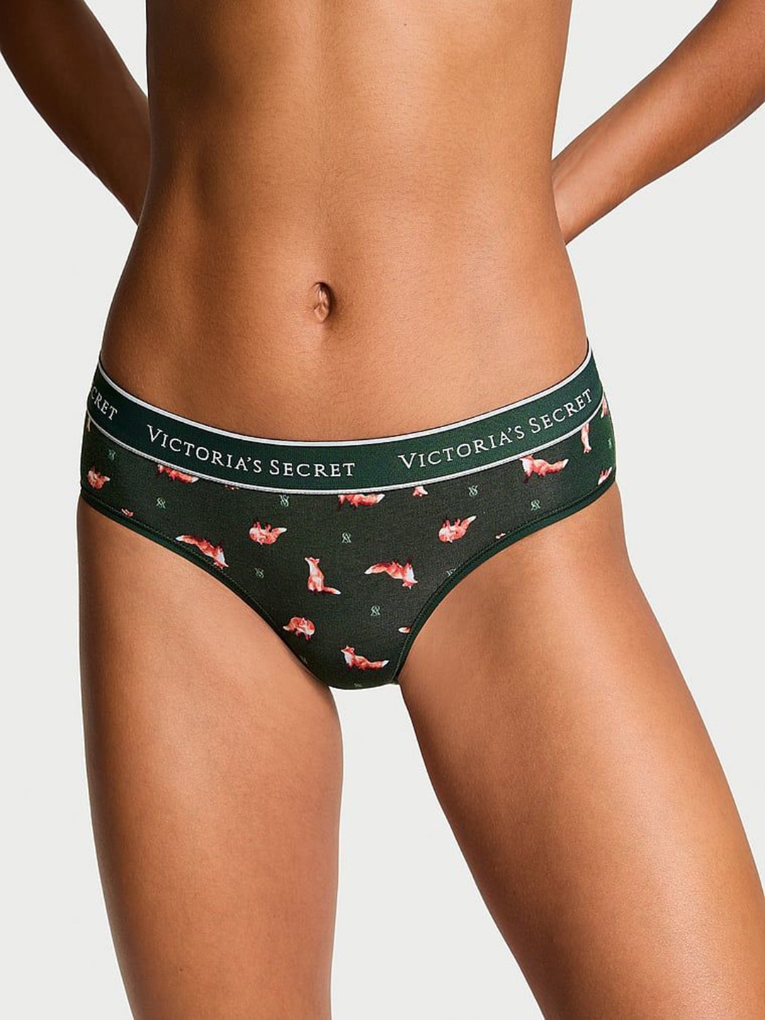 

Victoria's Secret Women Printed Logo Hiphugger Brief, Green