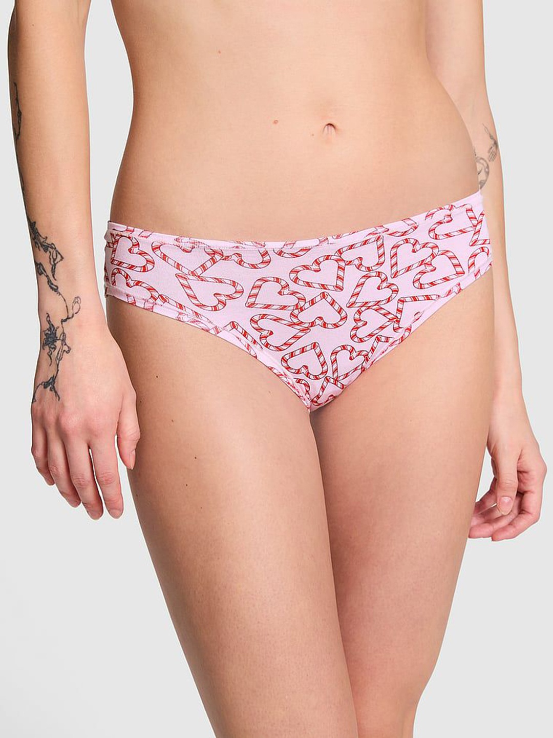 

Victoria's Secret Women Self Design PINK Printed Cheeky Basic Brief-112458466GUA