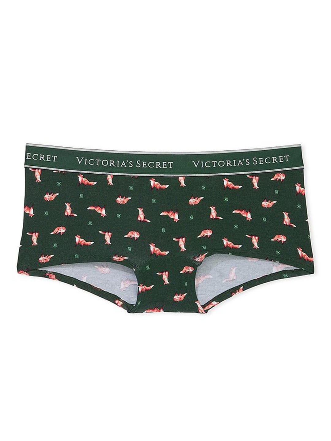 

Victoria's Secret Women Printed Logo Shortie Basic Brief, Green