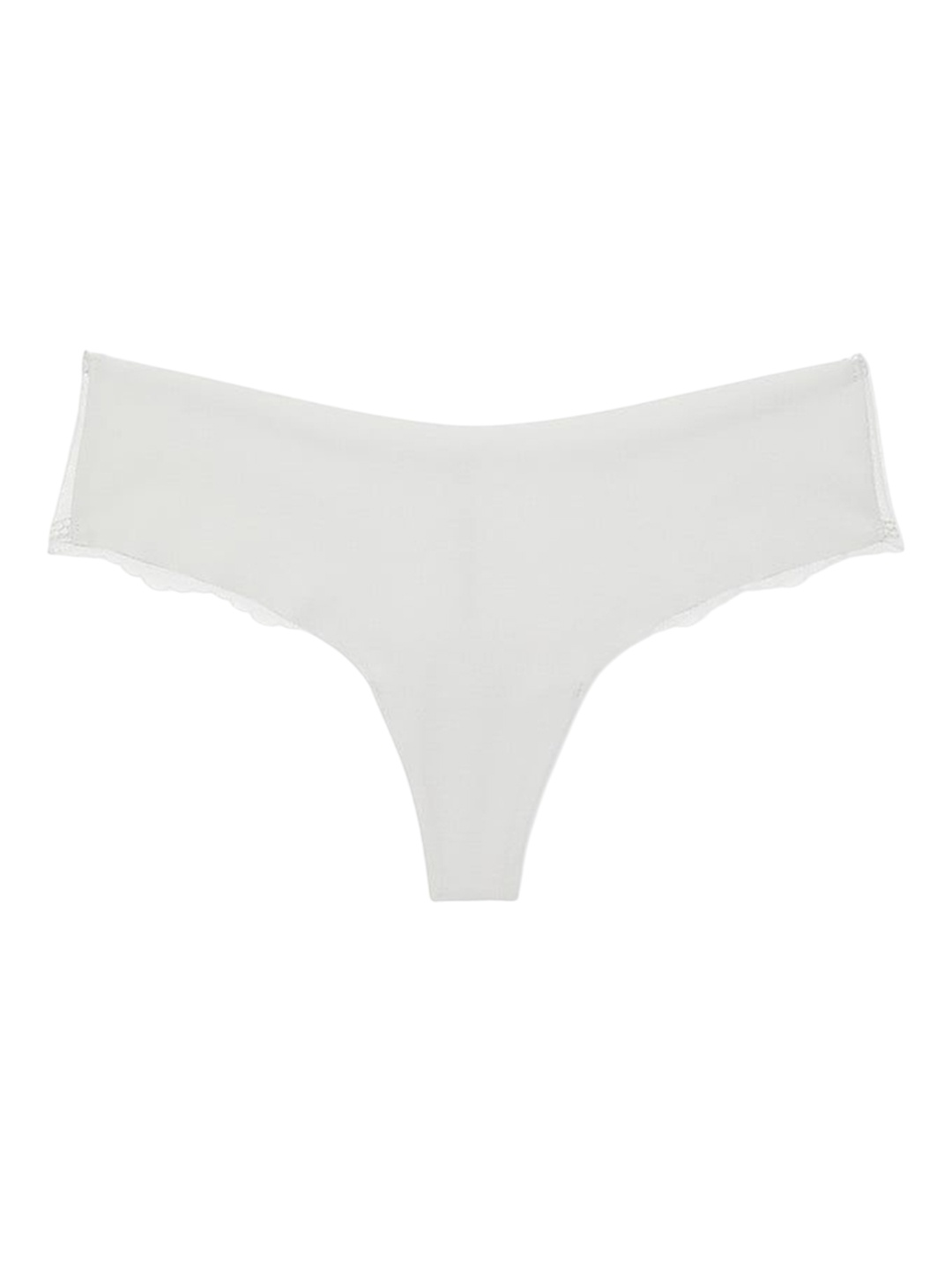 

Victoria's Secret Women No-Show Lace-Back Thong Briefs, Grey