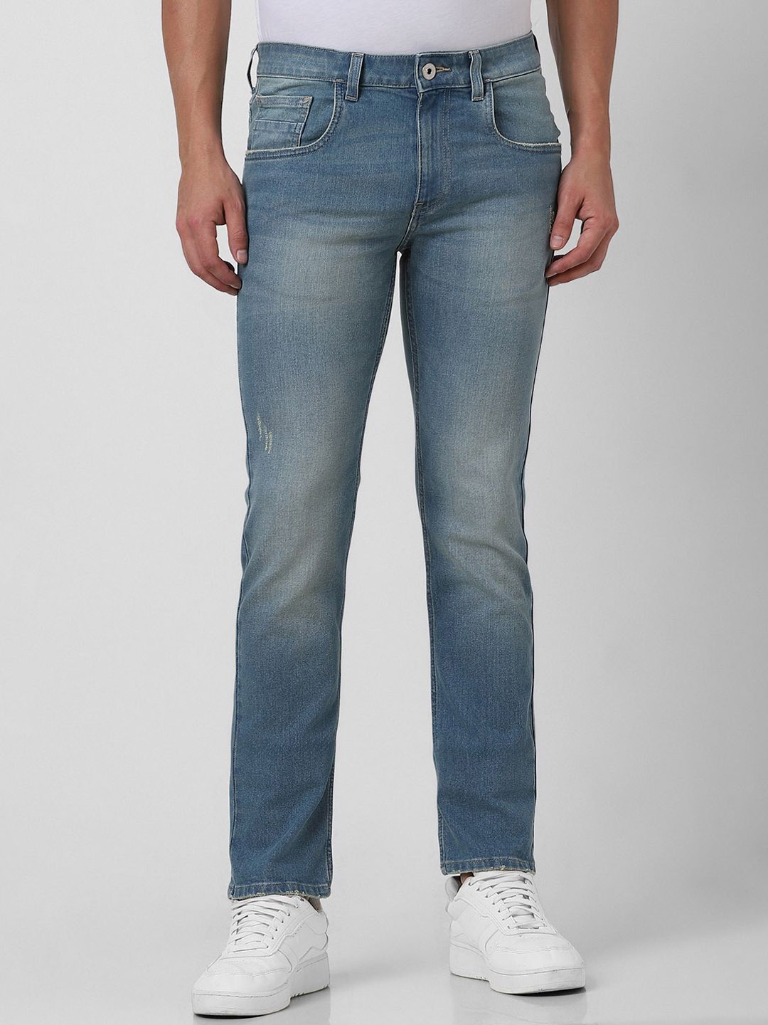 

VAN HEUSEN DENIM LABS Men Slim Fit Light Fade Jeans, Blue
